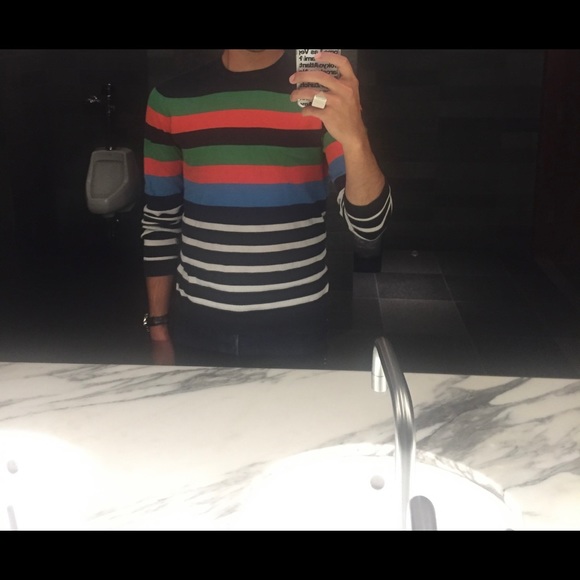 H&M Multicolor nautical silk/cotton blend sweater, size small - Picture 9 of 9